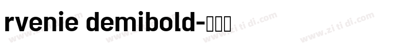 rvenie demibold字体转换